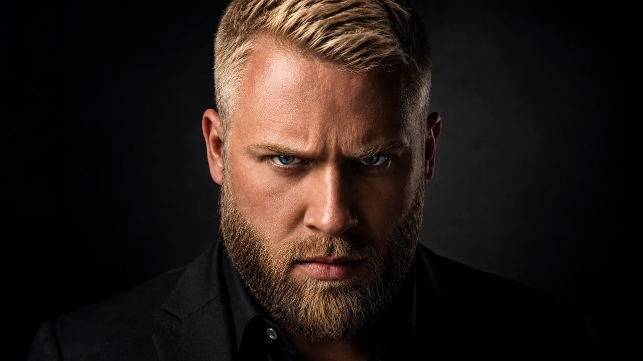 Tyk Sullivan, Tampa-based entrepreneur and founder of Plutus Capital and NUMEN, in a dark studio portrait